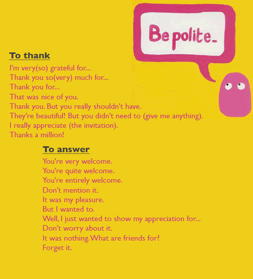 Polite How To Thank And Answer Politely