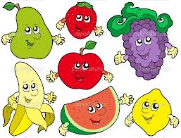 A list of English lessons about fruit and vegetables